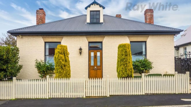 Restored 1850s home at Battery Point for sale