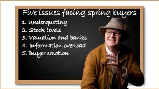 Underquoting among five key issues facing spring residential property buyers: Mal James