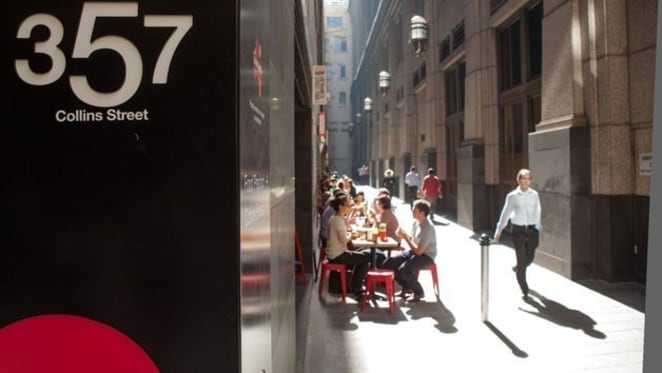 Finishing touches put on Melbourne's newest laneway off Flinders Lane