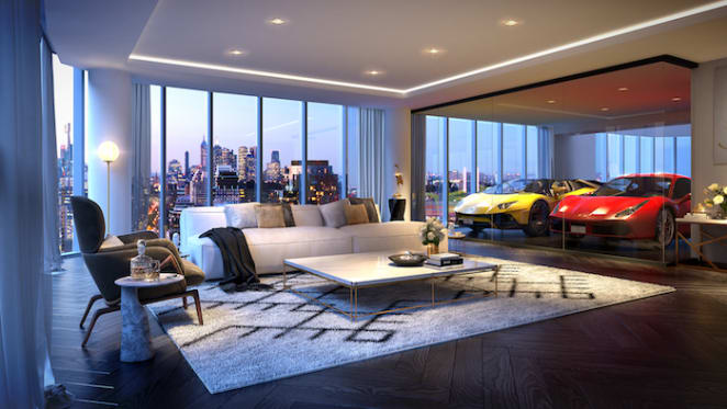 Sky high garages in Melbourne luxury development Neue Grand