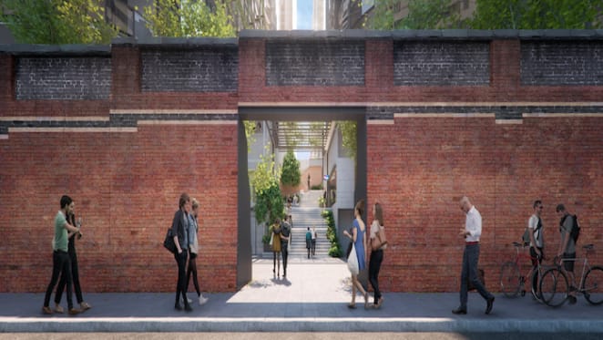 Lendlease restores first stage of historic wall on Flinders Street
