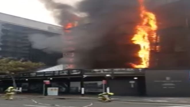 Fire at luxury Wanda apartment development in Sydney's Circular Quay
