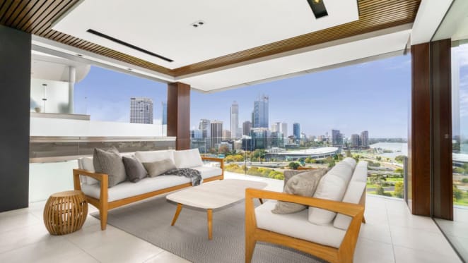 Newly completed Ten Bellevue Terrace in West Perth boasts five sky-high trophy homes