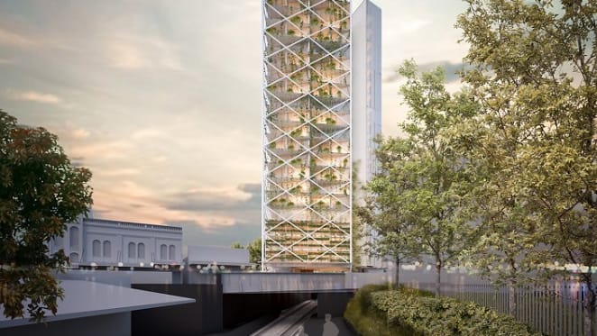 SMA Projects reveals Australia's first above rail line residential building