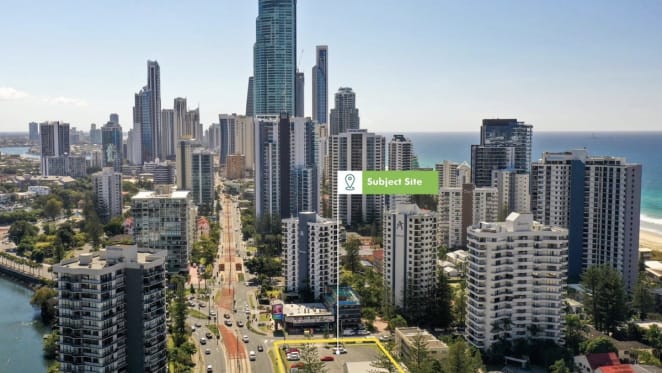 Surfers Paradise apartment development site listed