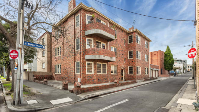 South Yarra apartment block with development potential listed