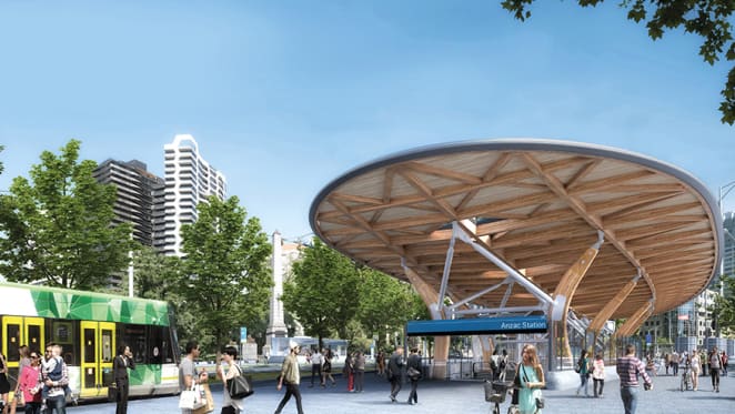 An overview of the projects in the vicinity of the new Anzac station