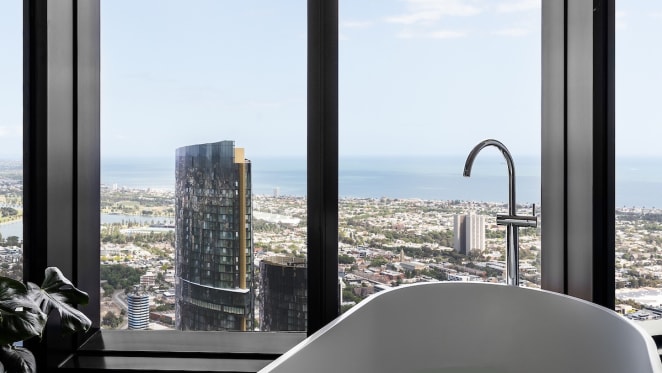 Apartments in Melbourne's Australia 108, the Southern Hemisphere's tallest residential tower, listed for sale