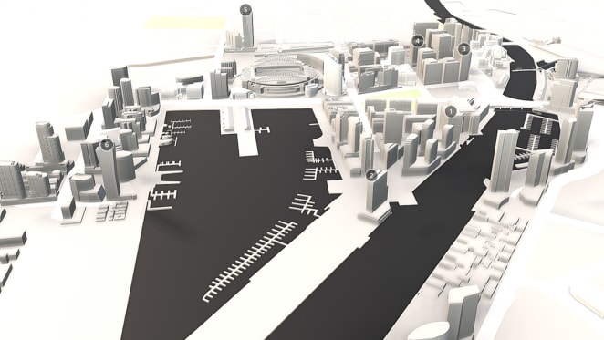 Docklands construction update June 2017 (with 3D)