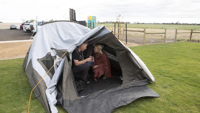 First home buyers camp overnight to secure affordable property in Geelong