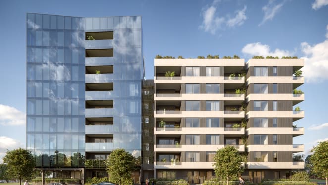 The vibrant Jackson Green community welcomes Huntington Apartments in Clayton South
