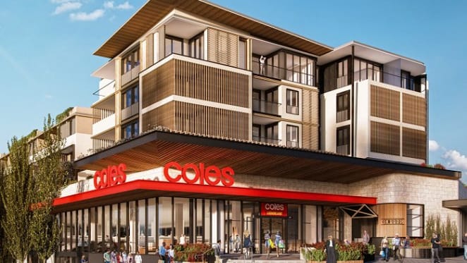 Coles Group pushes shop top apartment developments in Melbourne and Sydney