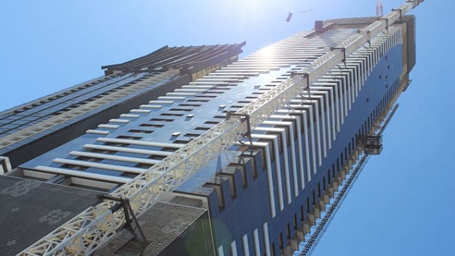 Proposals no more, the top end of Elizabeth Street is now a story of mass construction