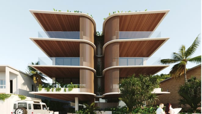 Take a look at the new Currumbin apartment development, Kora