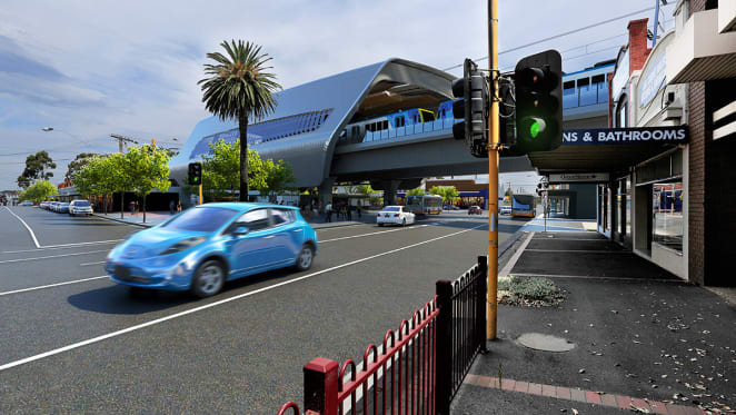 It's elevated rail for the Dandenong corridor level crossing removals
