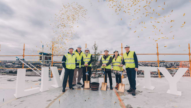 Footscray's first Live City development tops out