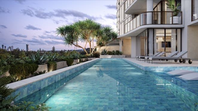 Mirador, Chevron Island apartments, designed to hero private and public entertaining