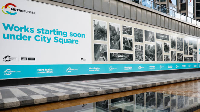 City Square temporarily makes way for Melbourne Metro construction