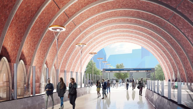 An overview of the projects in the vicinity of the new North Melbourne (Arden) station