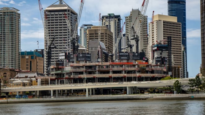 Brisbane sees biggest crane jump since 2014