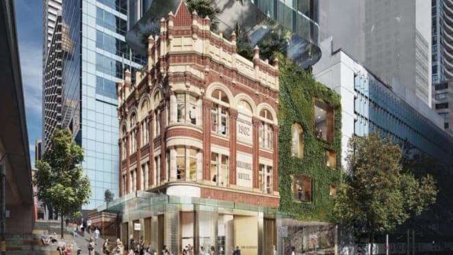 Sydney's Shelbourne Hotel gets concept plan for mixed-use apartment, retail and commercial tower