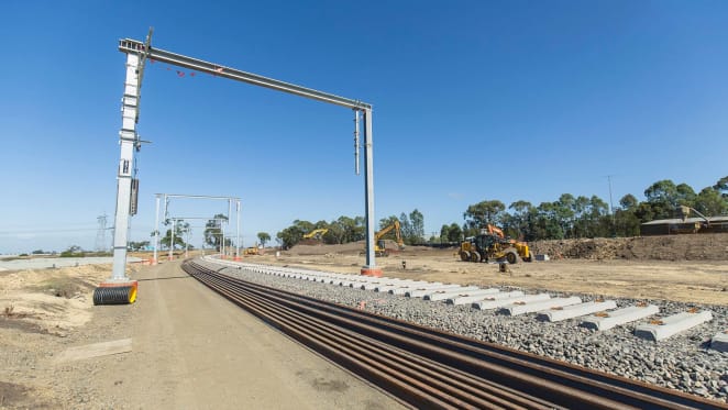 South Morang extension starting to look like a railway line