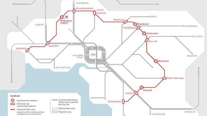 What's happening in the suburbs the Suburban Rail Loop might link?
