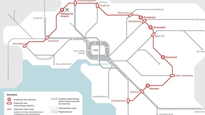 Victorian Government unveils Suburban Rail Loop election proposal