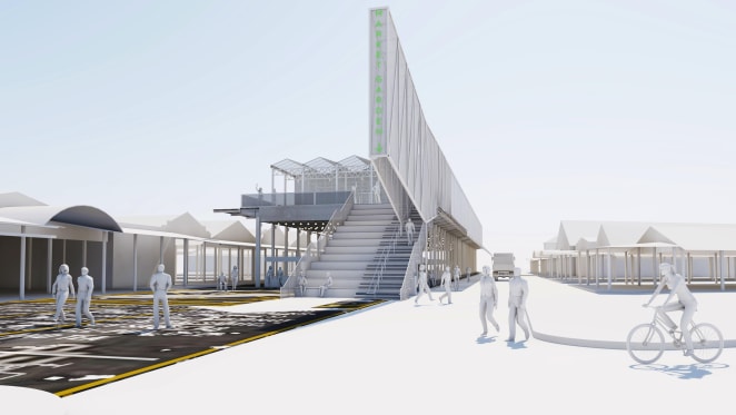QVM's Market Garden Pavilion reduced to half its original size
