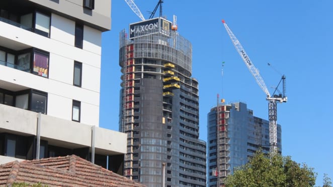 The state of construction in Melbourne - mid April 2017