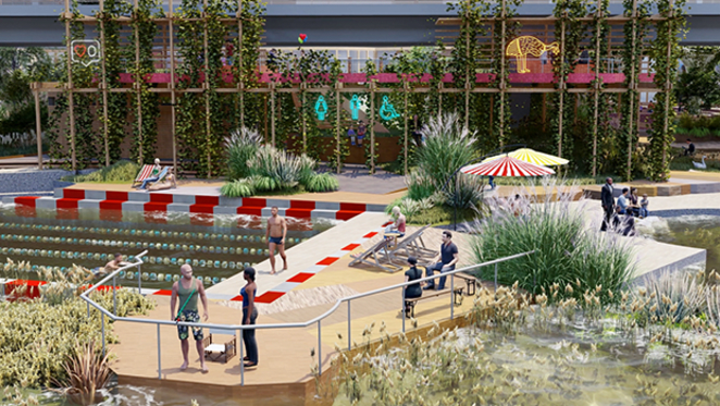 WOWOWA and Yarra Pools unveil public pool proposal for Melbourne's Northbank