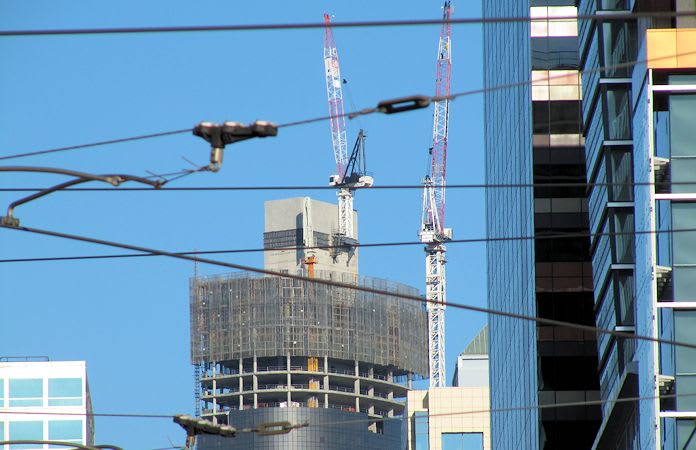 A bronzed icon takes its place
