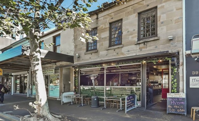 Surry Hills MV Bistro & Wine Bar premises on Crown Street listed