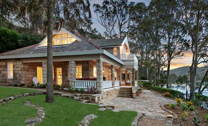 Maritana the 1920's Elvina Bay sandstone home on the waterfront has been listed