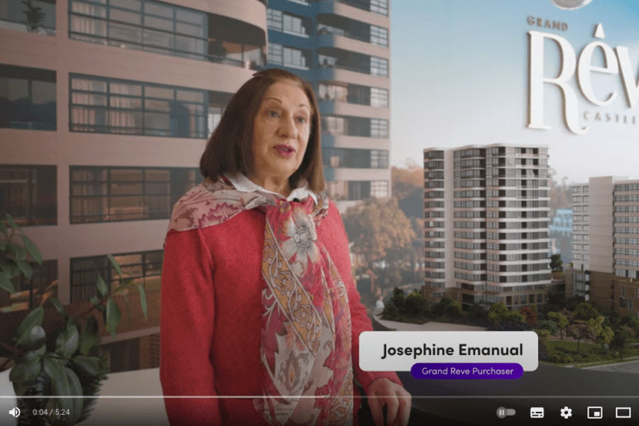 Grand Reve Recent Purchaser Testimonials from Josephine & Gerry