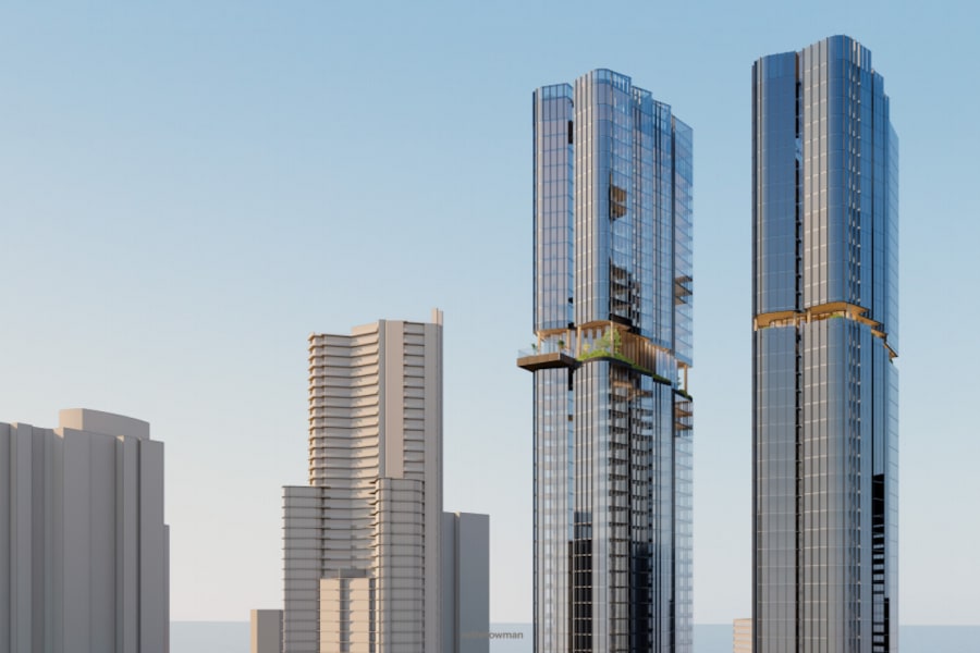 Landmark $800 million Surfers Paradise apartment towers to be one of the Gold Coast's biggest resort-style developments