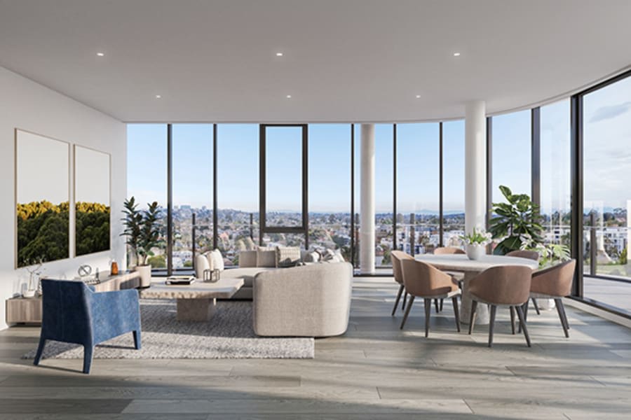 Inside the new Box Hill apartment project, Irving Domain