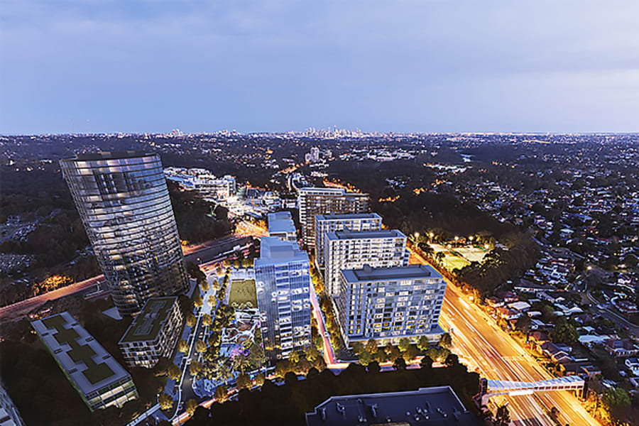 Ganellen tops out Stage 1 of Greenland's Macquarie Park project