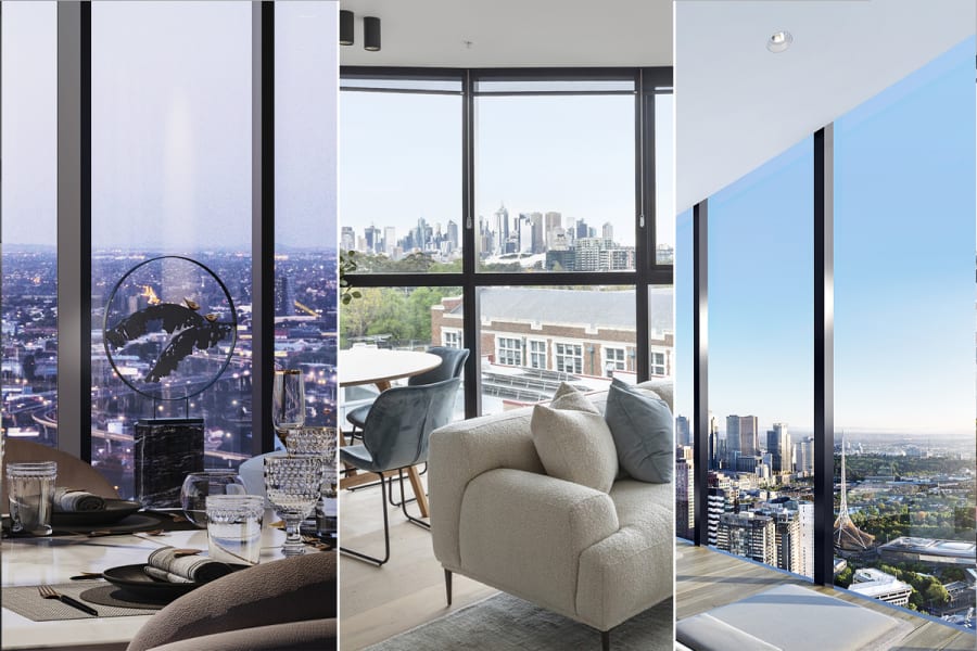 Check out 11 apartments in Melbourne with incredible city views