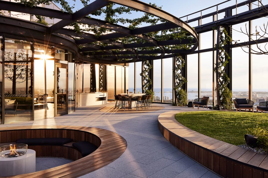 Four Melbourne apartment developments with luxury rooftop amenity