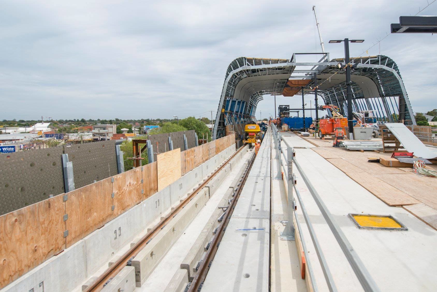 Clayton's near-complete station is ringed by eleven projects