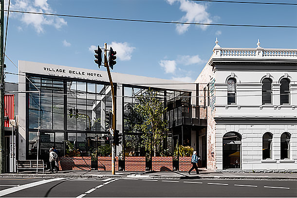 TILT and Technē shed some light on the Village Belle Hotel revamp