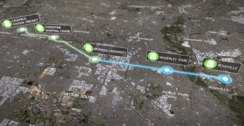 Analysis: the new tram route from Caulfield to Monash University and Rowville