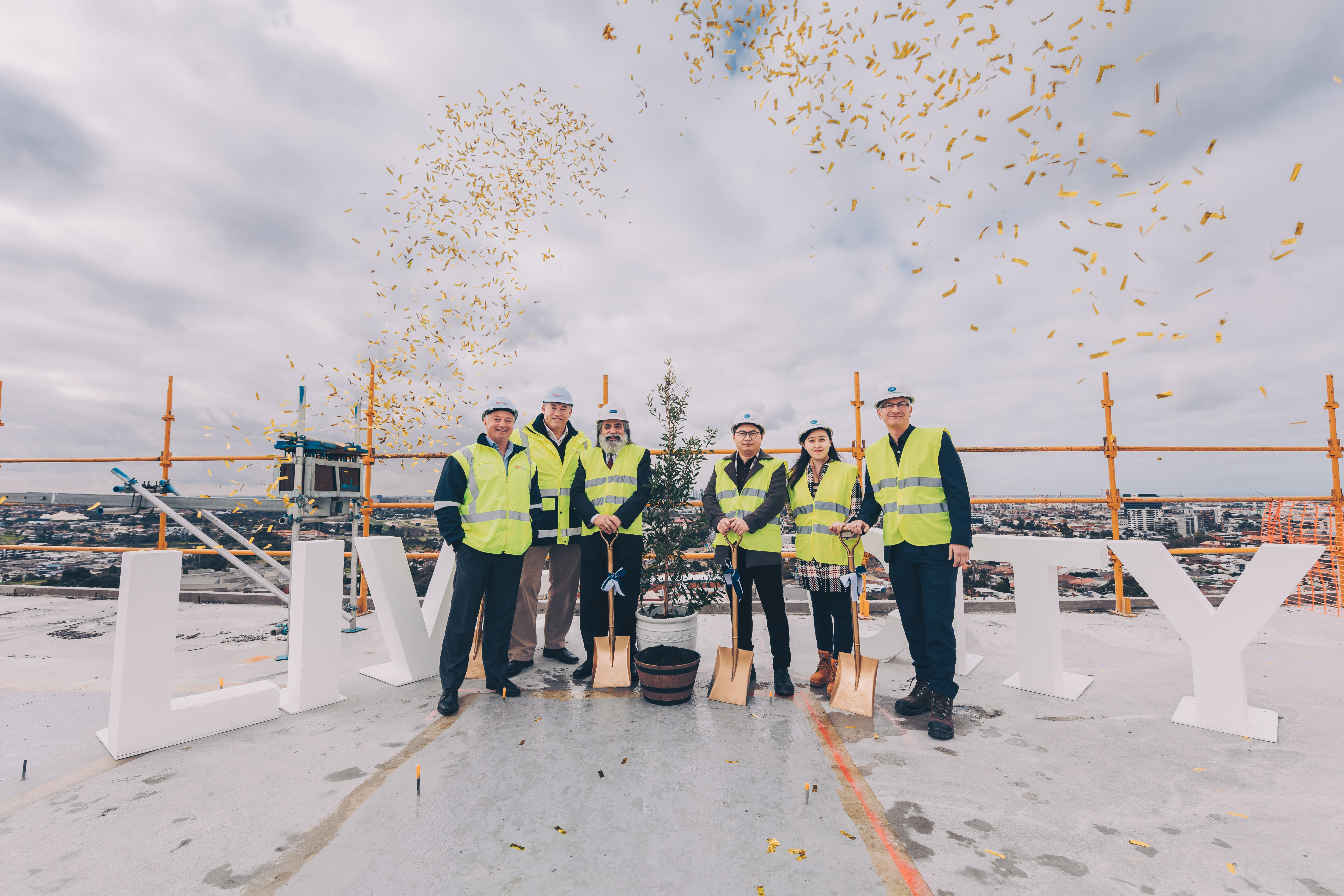 Footscray's first Live City development tops out