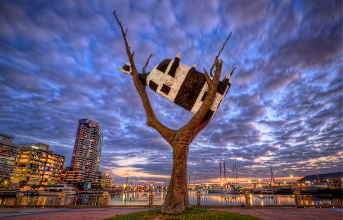 It's as Melbourne as the MCG: it's wind at Docklands