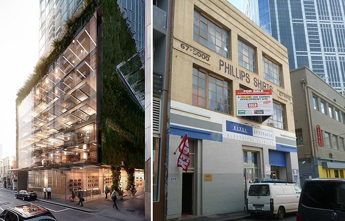 Little Lonsdale Street becomes a showcase of previous planning attitudes