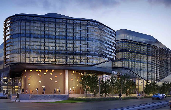 Construction works echo around Botanicca as further office buildings await
