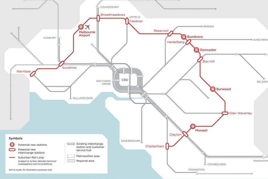 Victorian Government unveils Suburban Rail Loop election proposal
