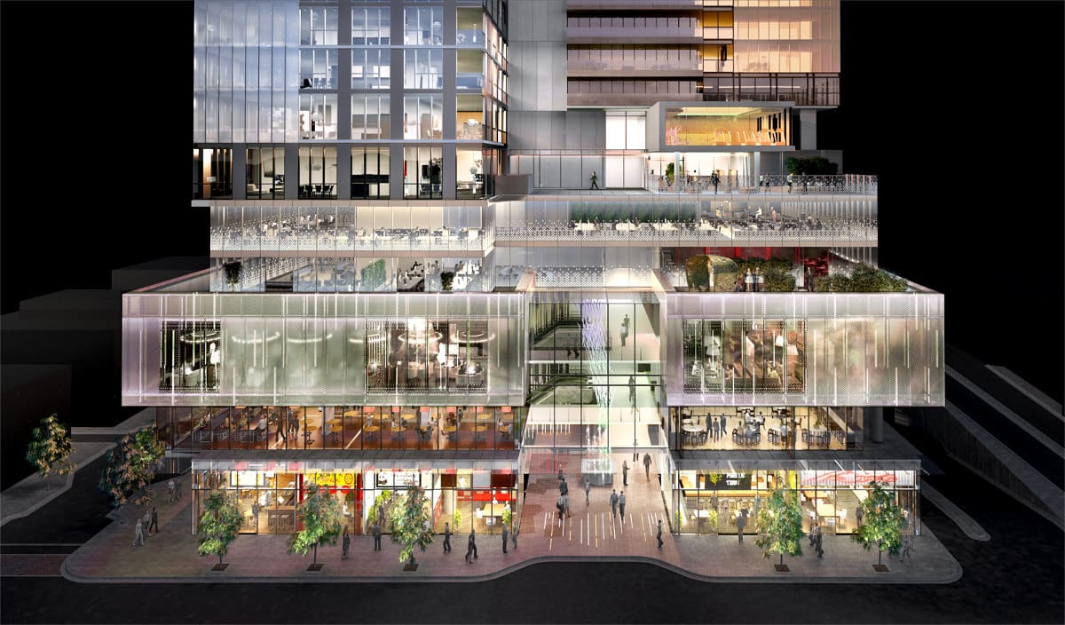 Sovereign Square's podium - Image © Buchan Group