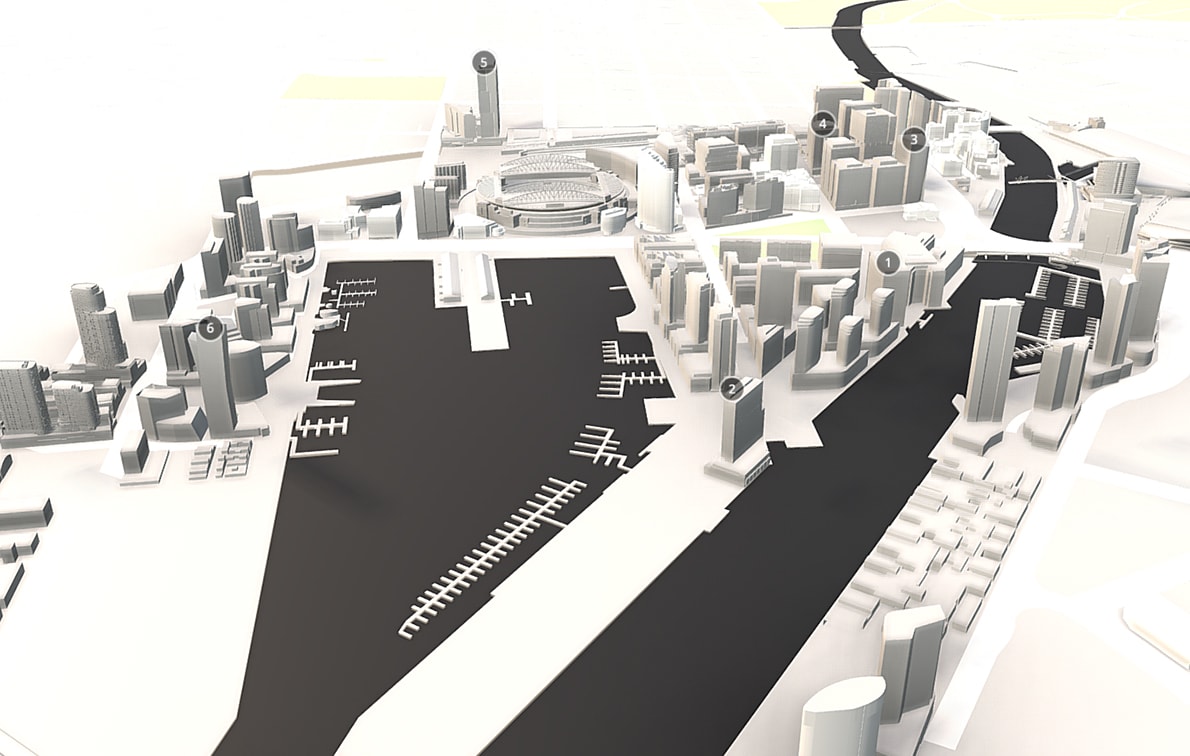 Docklands construction update June 2017 (with 3D)